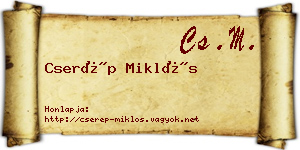 Cserép Miklós névjegykártya